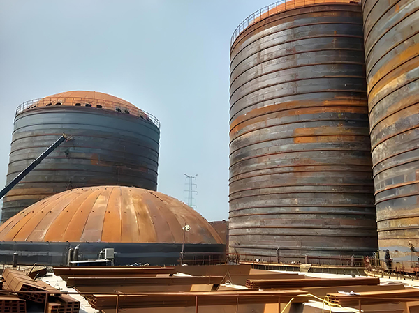 加乐镇焦粉钢板仓